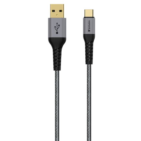 verbatim sync charge usb type   type  tough max cable cm grey
