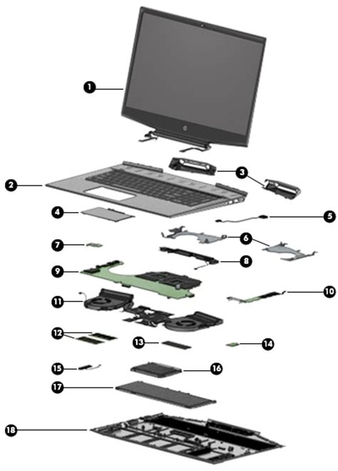 hp gaming pavilion  cdtx illustrated parts hp customer support