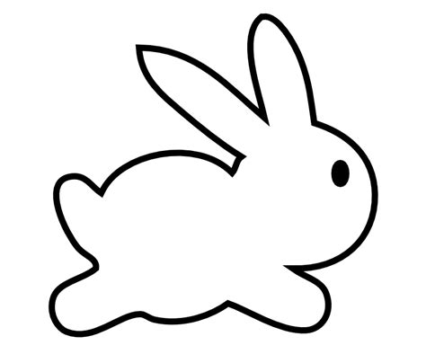 bunny rabbit outline clipart