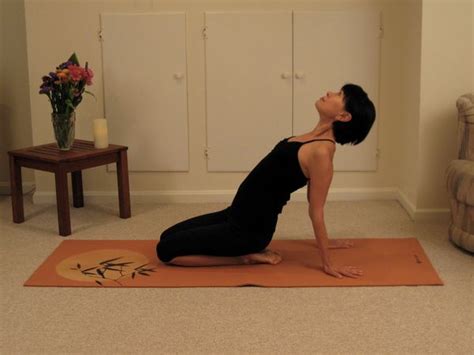 yoga at home bend back into shape with a gentle backward bend yoga