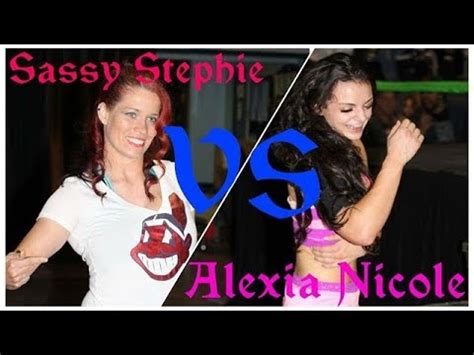 pro wrestling sassy stephie  alexia nicole youtube