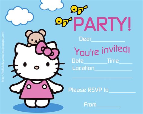 printable fill   blanks template style  kitty party