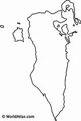 Outline Bahrain Map Maps Countries Blank Island Coloring Country Worldatlas Asia Print Gif Atlas Middle East Geography Quiz sketch template