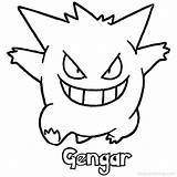 Gengar Psyduck Xcolorings Lycanroc 920px sketch template