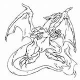 Charizard Pokemon sketch template