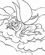 Neopets Faerie Colouring Faerieland Faeries Viewing sketch template