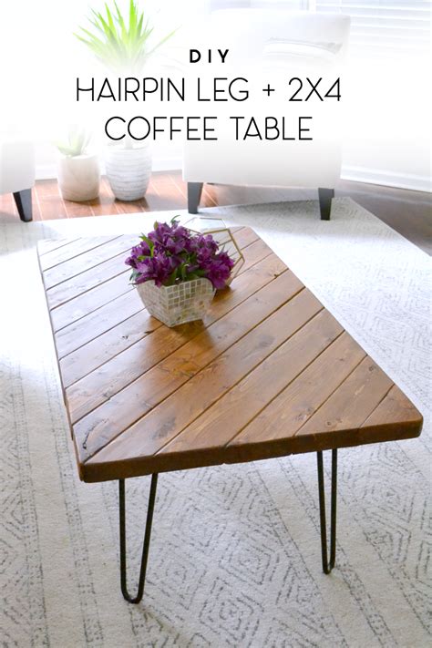 minute diy hairpin leg coffee table ugly duckling