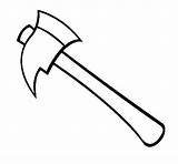 Ax Coloring Pages Color Hatchet Coloringcrew Clipart Gif sketch template