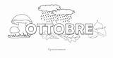 Ottobre Calendario Colora Mondofantastico sketch template