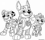 Patrouille Coloriage Pups Mighty Canina Patrulha Marshall Scribblefun Skye Ryder Everest Leukvoorkids sketch template