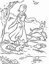 Mewarnai Putri Salju Animasi sketch template