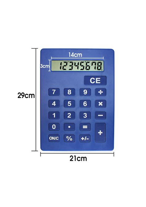 jumbo calculator large digit  blue onceit