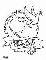 Peace International Coloring Pages Activities Drawing Kids Color Crafts Children Grade Education Worksheets School Word Projects Printable First Sept Preschool sketch template