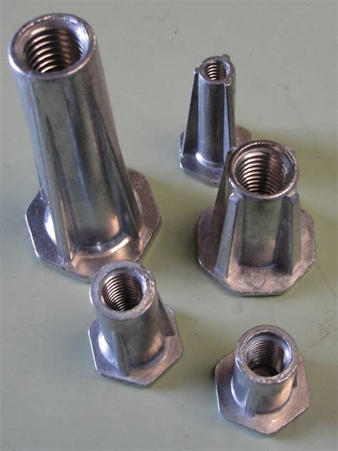 cast  threaded inserts unistrut  threaded studs   included