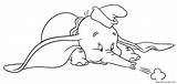 Coloring Pages Dumbo Disney Jumbo Only Cute Elephant Kleurplaten Flying Color Freecoloringpages Popular sketch template