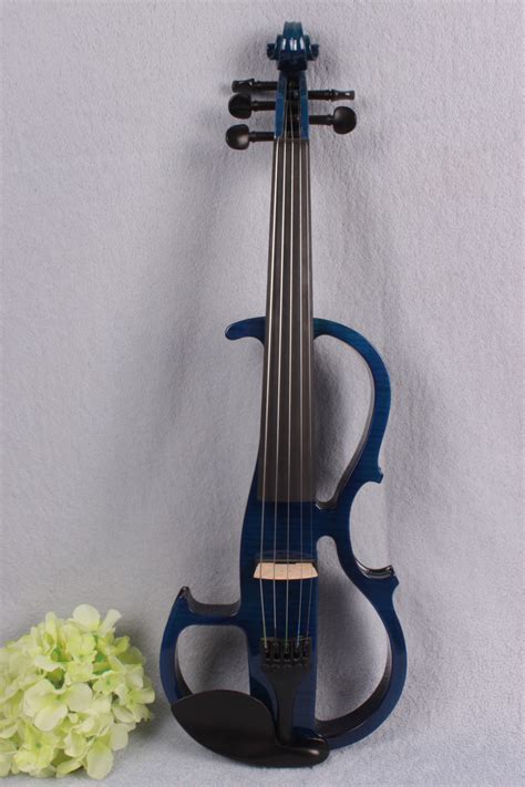 string electric viola full size viola blue ebony fittings silent viola active pickup yinfente