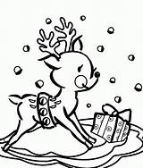 Reindeer Coloring Pages Christmas Cute Colouring Head Printable Color Print Getcolorings Popular Getdrawings Library Clipart sketch template