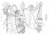 Maleficent Aurora Coloring Sleeping Beauty Sheets Traditional Story sketch template