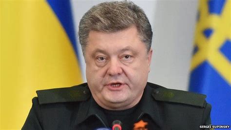 ukraine statement by president poroshenko bbc news