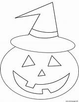 Pumpkin Coloring Pages Halloween Smiling Lantern Printable Jack Print Drawing sketch template