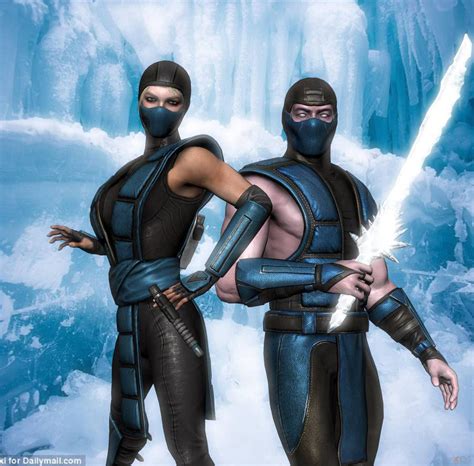 Cassie Cage And Sub Zero By The3dbrahmabull Mortal