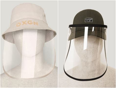 cool caps  bucket hats   detachable face shields listph