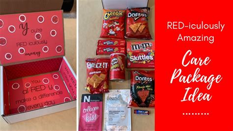 care package ideas red themed red iculously amazing youtube