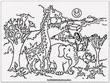Coloring Pages Zoo Animals Animal Jungle Printable Clipart Cartoon Preschool Drawing Kids Cute Scene Color Print Cliparts Clip Getcolorings Letter sketch template