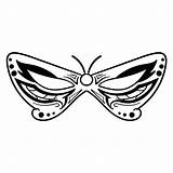 Mask Butterfly Face Template Printable Coloring Pages Printablee Via sketch template
