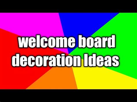 school  board decoration ideas youtube