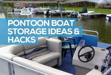 pontoon boat storage ideas accessories  cheap storage hacks