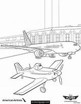 Airlines Kleurplaten Trampoline Ecoloringpage Automobiles Boeing Aviones sketch template
