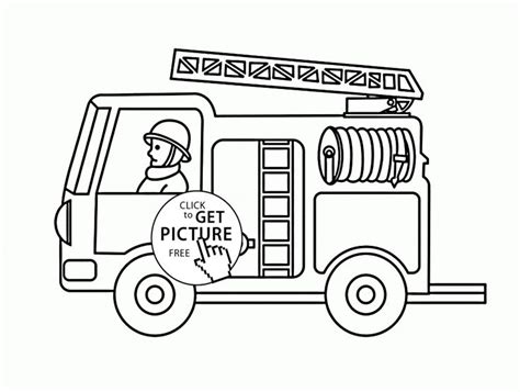 fire truck coloring page  toddlers fire engine truck coloring