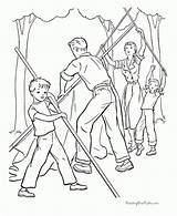 Coloring Pages Camping Family Tent Sheets Printable Kids Print Install Fun Working Together Raisingourkids Camp Activity Scout Colouring Color Help sketch template