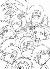 Naruto Akatsuki Colorear Sasuke Shippuden Boruto Ausmalen Lineart Itachi Kakashi Mewarnai Hípster Uchiha Diabolicos Jiraya Skizzen Obito Zeichnen Lapiz Desenhar sketch template
