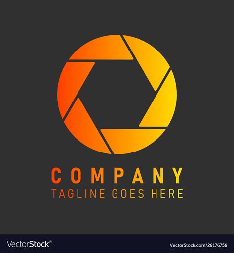 company corporation logo icon photography vector image