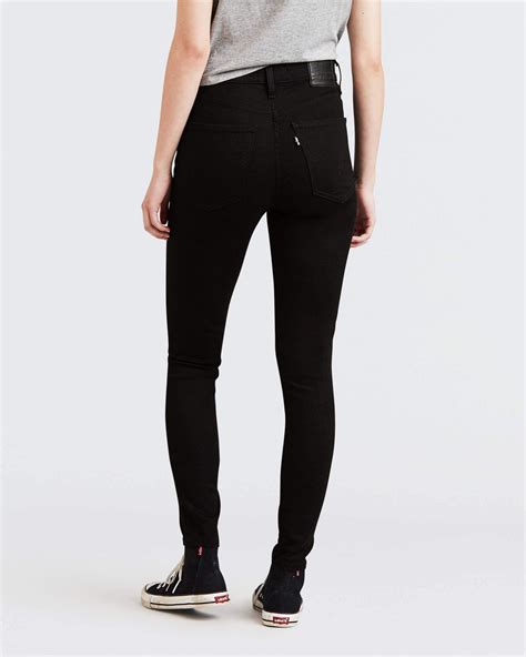 Levi S® Mile High Super Skinny Jeans Black Celestial Jeanstore
