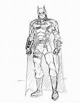 Batman Drawing Robert Pattinson Suit 2021 Retro Body Choose Board sketch template