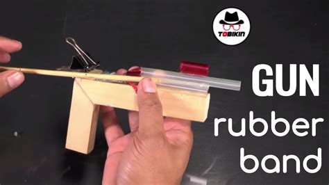 rubber band gun easy simple youtube