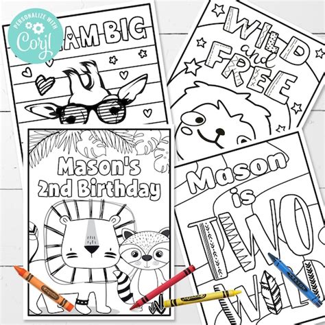 editable  wild coloring pages  designs    etsy