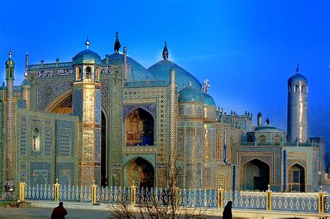 blue mosque  mazar  sharif afghanistan