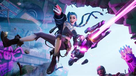 League Of Legends Champion Jinx Added To Fortnite Game Informer