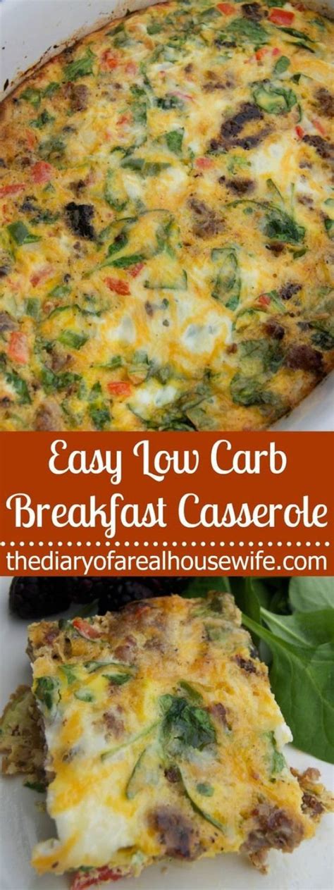 This Is Easy Low Carb Breakfast Casserole Is Loaded Is Vegetables And