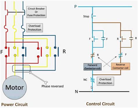 single phase  reverse wiring diagram easy wiring