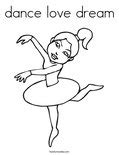 love dancing coloring page twisty noodle