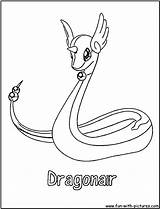 Dragonair Coloring Aerodactyl sketch template