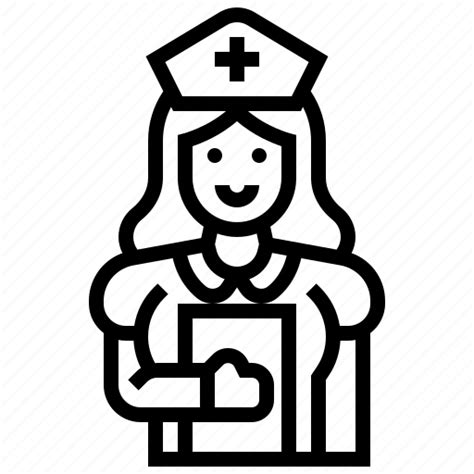 assistant care hospital medical nurse icon