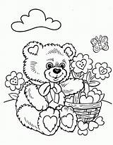 Coloring Pages Crayola Teddy Bear Adult Printable Valentine Kids Garden Color Colouring Templates Print Preschool Playing Getcolorings Gecko Camp Getdrawings sketch template