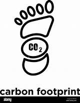 Carbon Footprint Icon Vector Background Isolated Illustration Alamy Stock sketch template