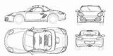 Kolorowanki Autor Porsche sketch template